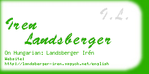 iren landsberger business card